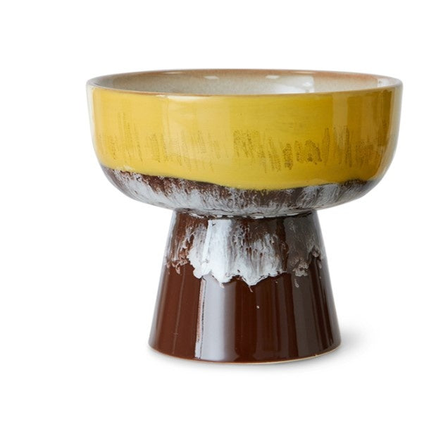 KST0052 70s ceramics: tapas bowl on base L, creek