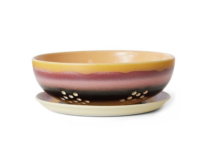 KST0057 70s ceramics: berry bowl sunset