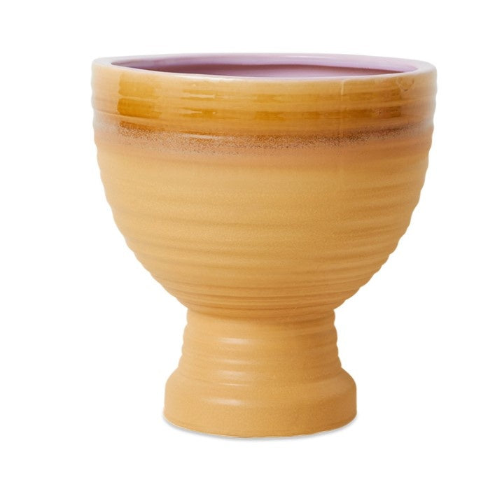 AFC0005 Stoneware planter caramel