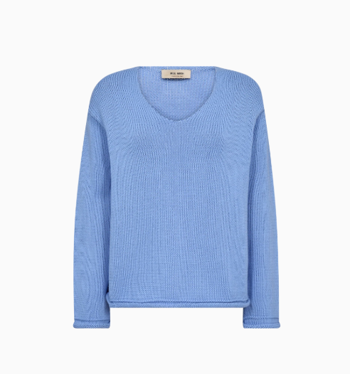 MMBine LS V-Neck Knit - Hydrangea