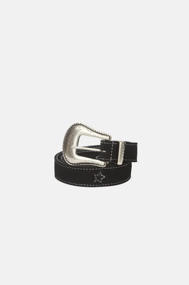Barny suede belt - black