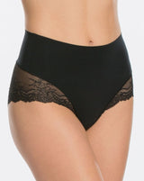 Undie Textable Spitze Hipster - Schwarz
