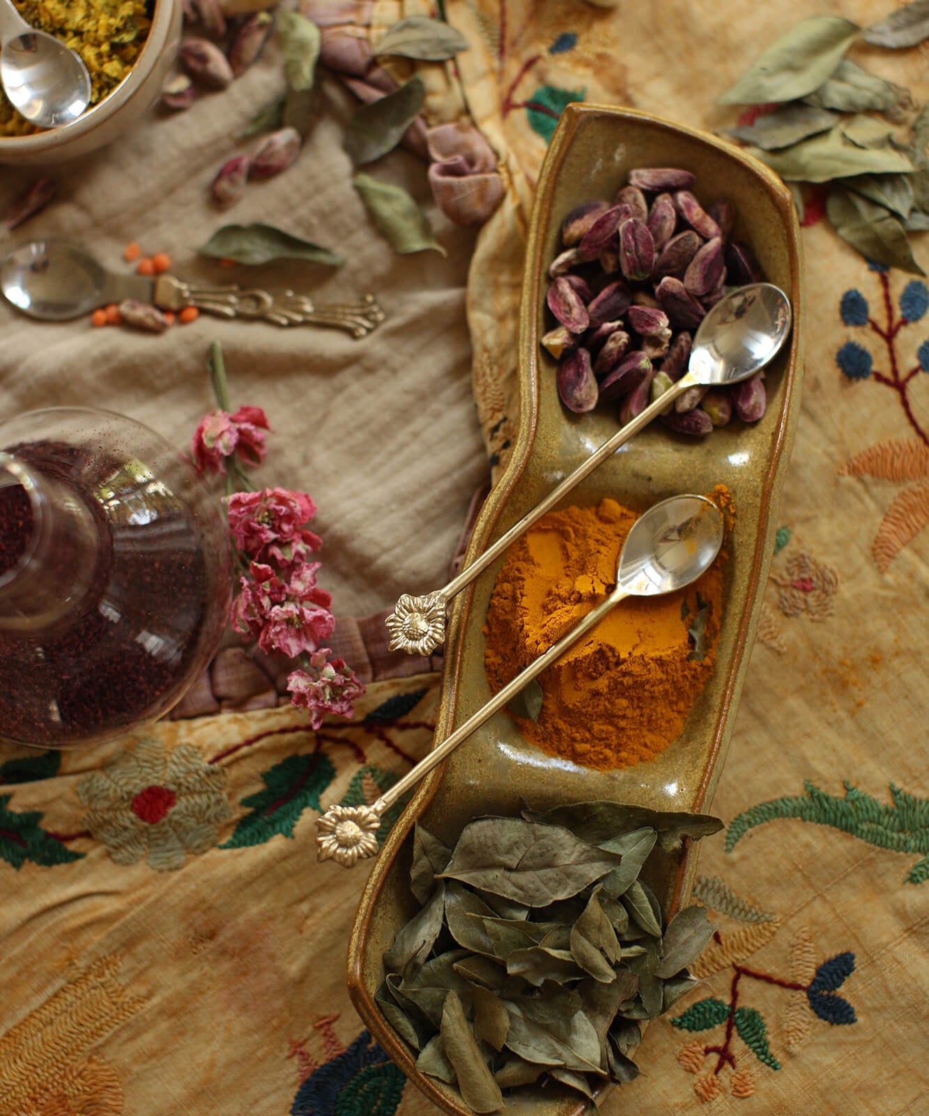 Sunny sunflower teaspoon set