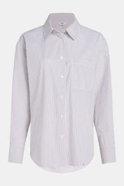 W24Z688 blouse stripe - bizon white